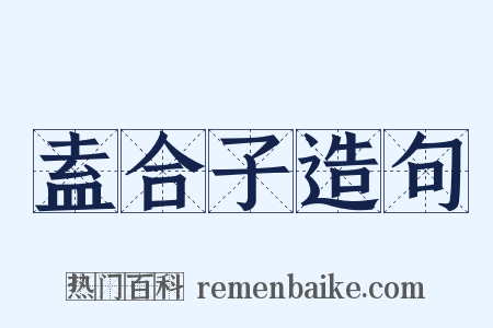 盍合子造句是什么意思的图片